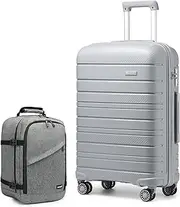 [Kono] Luggage Set 2 Piece Suitcase Trolley Hard Shell with Cabin Travel Bag Lightweight Business Backpack