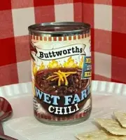2 Funny Wet Fart Chili Soup Can Labels XMAS WHITE ELEPHANT or THANKSGIVING GIFT