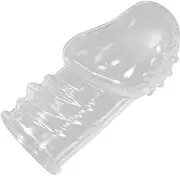 Reusable Penis Sleeve Cock Ring,Soft Men Cock Sleeve Extender Enlargement Cover Delay Penis Rings Long Lasting Stronger Strechy Realistic Penis Ring Dildo Adult Sex Toys for Men Couple