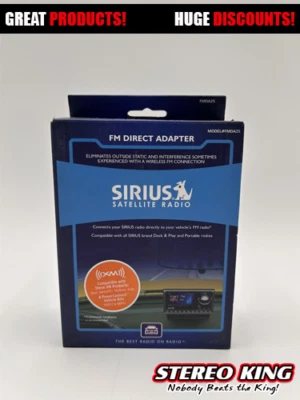 New SIRIUS AUD-FMDA25 FM Direct Adapter