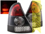 FK Pair LED Lightbar DRL Rear Lights Renault Clio 2 MK2 B 01-04 clear / red LHD