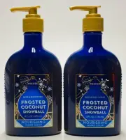 2 Bath & Body Works FROSTED COCONUT SNOWBALL Nourishing Hand Soap