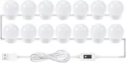 GUYOS 14 PCS LED Makeup Mirror Lights Smart Sensor Control Vanity Mirror Lights Bathroom Mirror Light with 1.5m USB Cable LED Strip Lights