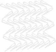 COHEALI 100PCS Shirt Sleeve Clips Multifunctional Alligator Clips for Clothes Fixing for Skirts Pants and Socks White