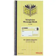 Spirax No. 550 Carbonless Telephone Message Book