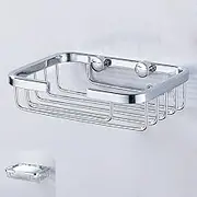Stainless Steel Soap Dishes, Wall Mounted Shower Soap Holder Soap Saver Wall Mounted Soap Dish Shower, Wire Soap Basket, for Kitchen Bathroom
