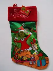 NEW The Grinch Christmas Stocking Dr Seuss 2022 Merry Grinchmas Turkey Who Hash