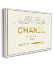 Stupell Industries Parisian Fashion Sign Distance from New York Stretched Canvas Wall Art by Ziwei Li NoSize