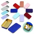 Organizer Empty Tins Container Storage Box Pill Cases Mini Iron Box Rectangular