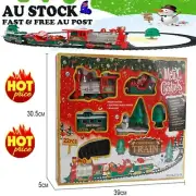 Christmas Electric LED Musical Train&Track Set Toys Kids Party Gift Home DecoUD