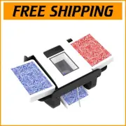 Compact Electric Card Shuffler for Poker, UNO & More - Auto & Manual Modes