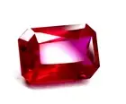 Flawless 8.2 CT Natural Mozambique Red Ruby Emerald Cut Loose Gemstone