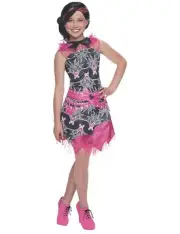 Monster High Draculaura Frights Camera Costume Medium 5-7 Years Girls Rubies