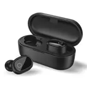 T6 TWS bluetooth 5.0 Earphone Hifi Stereo Portable Earbuds Headphone with Mic for iPhone Xiaomi Huawei BLACK COLOR
