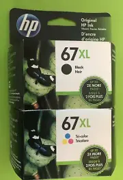 Genuine HP 67XL Ink Cartridge Combo Pack for HP 2755 4155 6055 6455 printer