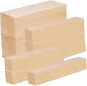GRADENEVE Basswood Carving Blocks Suit 10pcs Unfinished Blocks Bass Ply for Wood Carving Crafting and Whittling