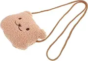 [Holibanna] Plush Bear Crossbody Purse Soft and Comfortable Shoulder Bag for Toddlers Fun and Versatile Boys and Girls Messenger Bag