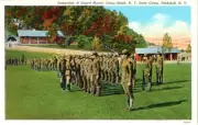 VTG 1934 PC US ARMY INSPECTION AT GUARD MOUNT CAMP SMITH PEEKSKILL NY MINT