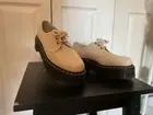 Dr. Martens Unisex 1461 Quad II Platform, parchment beige size 8
