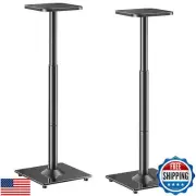 ELIVED Universal Speaker Stands Height Adjustable 28"-37.4", Bookshelf Speake