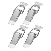 4Pcs Stainless Steel Spring Loaded Toggle Latch 4.3 Inch, Silver Tone