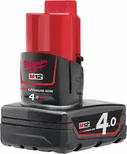 Milwaukee M12B4 - 12V 4.0Ah Battery