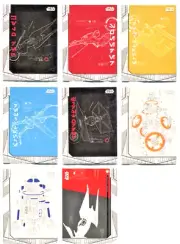 Star Wars Last Jedi Complete Blueprints Chase Card Set BP1-8
