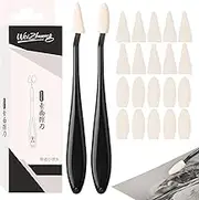 Paper Art Blenders - Sketch Wiper Replacement | Ergonomic Multipurpose Sketch Trimmer Erase, Charcoal Painting Brush for Outdoor Sketching