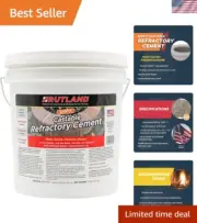 Rutland Castable Refractory Cement, High Temp Fireplace & Woodstove Fire Ceme...