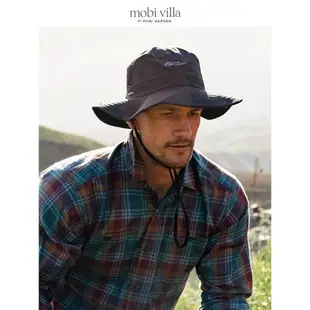 mobivilla戶外釣魚帽防紫外線登山帽漁夫帽防曬夏季透氣遮陽帽