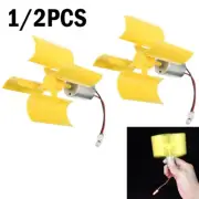 DC Micro Motor Small LED lights Vertical Axis Wind Turbine Generator blades USA