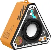 Outdoor Speakers,Wireless Small Audio Amplifier - Desktop Stereo Subwoofer Bass Audio Amplifier Rechargeable for Computer Beach Party Patio