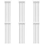 6x 4pc Appetito 38cm Non-Stick BBQ Skewers Home/Kitchen Outdoor Cooking Utensil