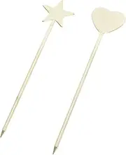 MERRYHAPY Manicure Set 2Pcs Stirring Rods Tools High- Zinc Alloy for Home Salon Use