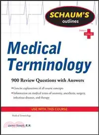 在飛比找三民網路書店優惠-Schaum's Outlines Medical Term