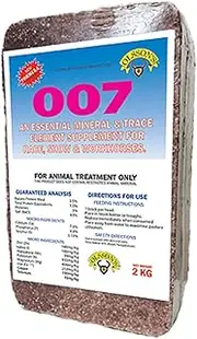 Salt Block 007 Essential Mineral and Trace Elements Olssons Horse Equine 2kg