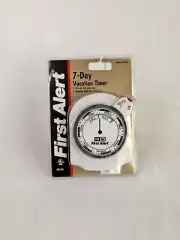First Alert 7-Day Vacation Timer Automatic Lights On Off Model TM260 Plug In