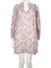 Floral Print Puff Sleeves Dress