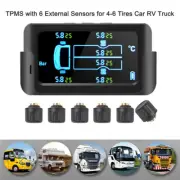 Solar Tire Pressure Monitoring System TPMS 6 External Sensor Bus Truck 0-8.5 bar