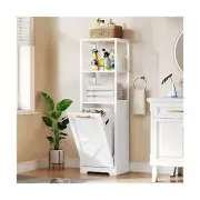 DWVO Tilt Out Laundry Hamper, Hidden Laundry Hamper Cabinet and 3-Tier Storag...