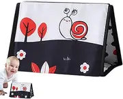 Crinkle Books | Activity Crinkle Cloth Book | Sensory Interactive Toy Tear-Resistant Desk Calendar with Squeaky Shower Friendly for Boys Girls