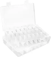 [rugwioyu] Snack Box 2pcs 24 Grids Snackle Box Organiser With Compartments for Jewellery, Craft, Screw, Diamond Art, Bead, and Earring Storage