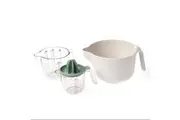 Modern Food Preparation Set with Mixing Bowl Measuring Cups and Juicer, 4pc (Sage/Olive)