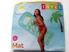 INTEX Teal Blue 18 Pocket Suntanner Pool Mat NEW Vacation 74" x 28" Float