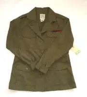 BNWT Billabong Juniors Ladies Military Jacket Sz Small new Army green
