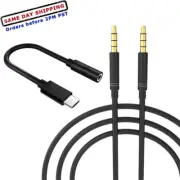 Aux Cable jack 3.5mm to 3.5mm Stereo Audio Cable For Samsung Galaxy Note 10 Plus