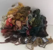 50 bulk lot DMC Tapestry Needlepoint wool PARTIAL SKEINS
