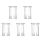 Window White Sheer Curtains 90 Inches Long 10 Panels Sheer White Curtains1257