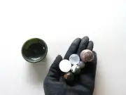 Serpentine Bowl Rose Quartz Druzy Agate Tigers Eye Ocean Jasper Calcite Sphere