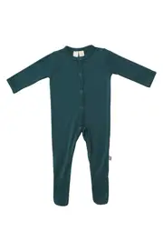 Kyte BABY Snap Footie in Emerald at Nordstrom, Size 18-24M
